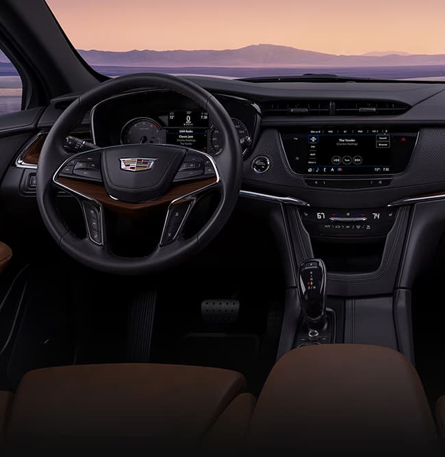 Executive Sedan dashboard and front passenger cabin view
