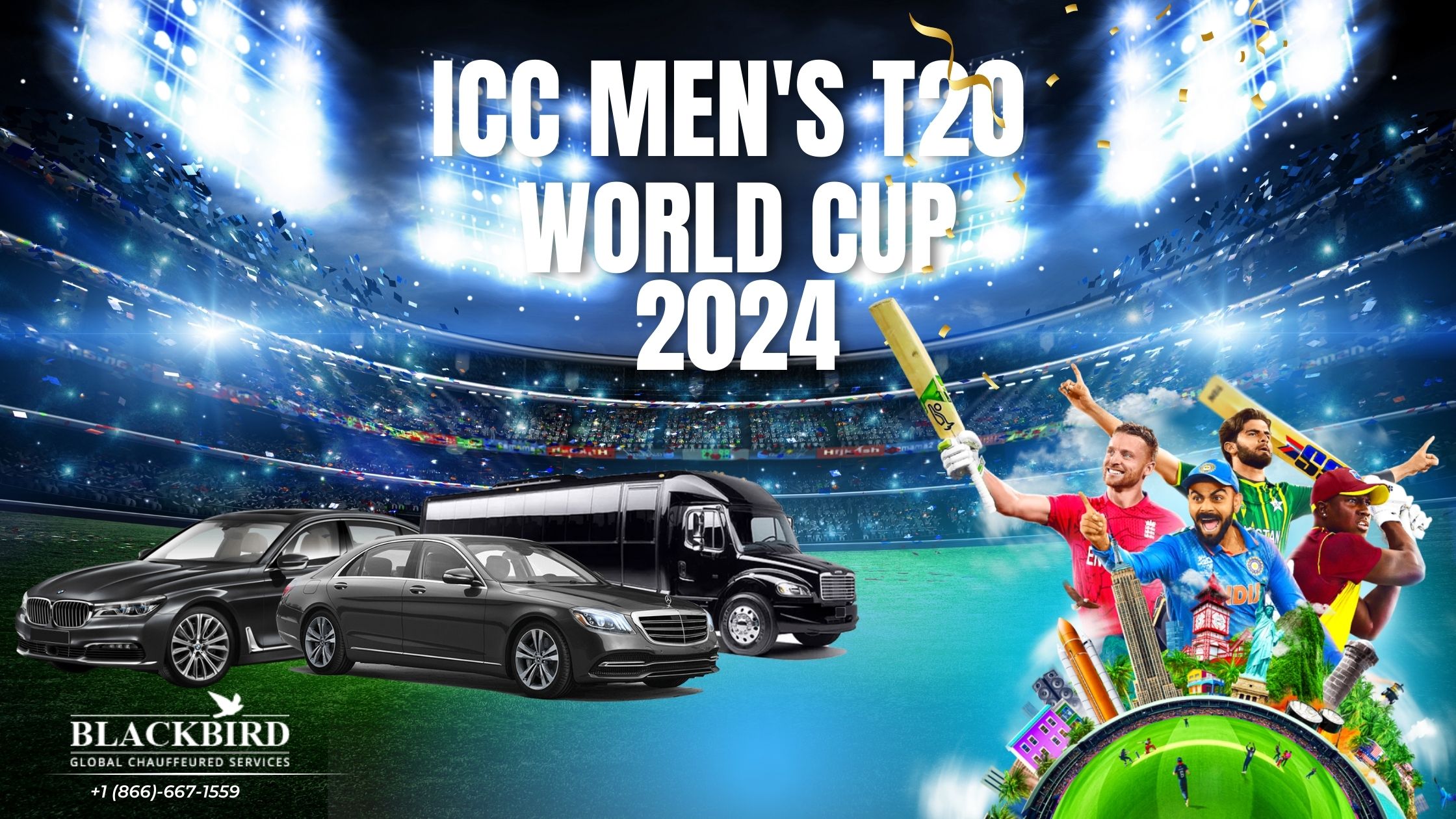 Cricket Worldcup 2024 limo service